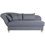 Max Winzer Recamiere Flachgewebe 3-Sitzer Blau
