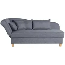 Max Winzer Recamiere Flachgewebe 3-Sitzer Blau
