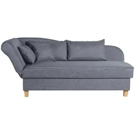 Max Winzer Recamiere Flachgewebe 3-Sitzer Blau
