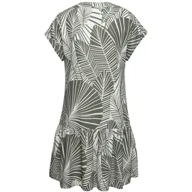 s.Oliver Blusenkleid mit Blätterdruck Grün 34