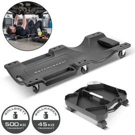 STAHLWERK Rollbrett Kunststoff schwarz 500 kg