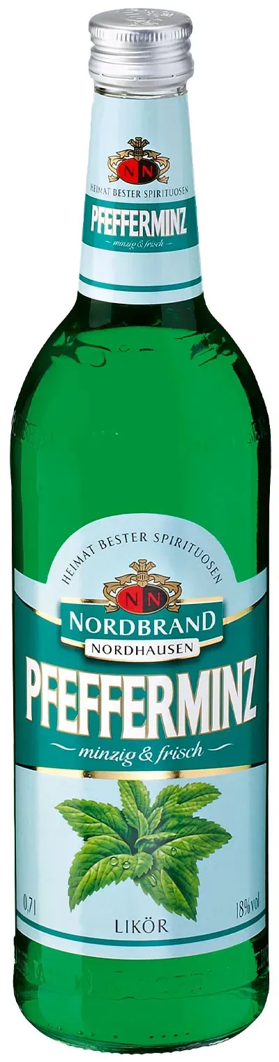 Nordbrand Nordhausen Pfefferminzlikör 18,0 % vol 0,7 Liter