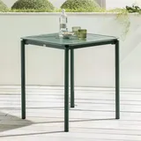 oviala business Oviala Quadratischer Terrassentisch (70x70cm) dunkelgrün