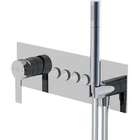 Steinberg Serie 390 Dusch-/Wannenarmatur, Einhebelmischer, Stabhandbrause, 4 Verbraucher, 39022422