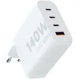 Xtorm GaN2 Ultra Wand-Ladegerät 140W / PD / 3x USB-C / 1x USB-A weiß