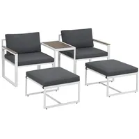 Juskys Bari Set 5-tlg. grau