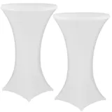 nyvi Stehtischhusse Gala Weiß Ø 80-85 cm 2er Set