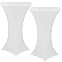 nyvi Stehtischhusse Gala Weiß Ø 80-85 cm 2er Set