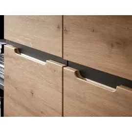 Innostyle Memphis Aktenschrank 75 x 38 x 197 cm braun/grau