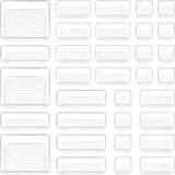 Vtopmart Schubladen Organizer 4 Größen 37-tlg. transparent