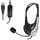 ewent EW3565, Kabelgebunden, Anrufe/Musik, 20 - 20000 Hz, 118 g, Kopfhörer, Schwarz, Weiß - Schwarz/Weiß