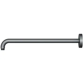 Keuco Brausearm Rosettenform rund, Ausladung 450 mm, 51688130400 Schwarzchrom gebürstet