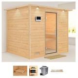 KARIBU Sauna »Soraja«, (Set), beige