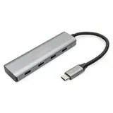 DIGITUS USB-C 4 Port HUB dunkelgrau 4x 3.1/5Gbps