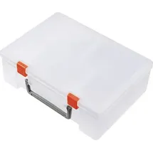 TRU Components Sortimentskasten (L x B x H) 250 x 190 x 80mm Anzahl Fächer: 6 variable Unterteilung, inkl. Handgriff Inhalt 1St.