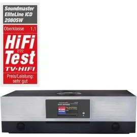 Soundmaster ICD2080SW DAB+, FM, Internetradio, Bluetooth, WLAN), Radio, Grau