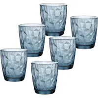 Bormioli Rocco Diamond Wasserglas blau 6-tlg.
