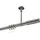 Interdeco GARDINENSTANGE Sonette Mavell 520 cm (geteilt in 4 x 130 cm), 1-läufig, 20 mm Ø Edelstahl-Optik