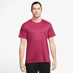 NIKE Herren Shirt M NP DF HPR DRY TOP SS, DARK BEETROOT/ACTIVE PINK/HTR/, M