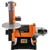 Elektrischer Bandschleifer, 300 w Band- und Tellerschleifer, 5-Zoll-Metall-Tischschleifmaschine, 2950 U/min Schleif- und Poliermaschine mit variabler