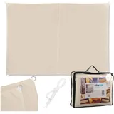 Relaxdays Sonnensegel beige