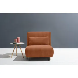 Ell + Ell Schlafsofa ELL + ELL "Minou", orange (terra), B:85cm, Sofas, Schlafsofa