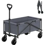 Woltu Trolley mit Rädern Grau 78 x 43 x 90 cm