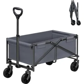 Woltu Trolley mit Rädern Grau 78 x 43 x 90 cm