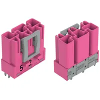 WAGO 770-893/081-000 Stecker für Leiterplatten, gerade, 3-polig, pink 770893081000