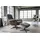 KAWOLA Relaxsessel SILVA Schaffell 77 x 106 x 77 cm Hellgrau mit Hocker