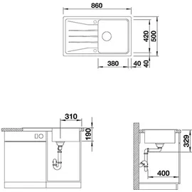 Blanco Sona 5 S tartufo + Handbetätigung