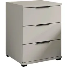 Die Möbelfundgrube Nachtschrank SMILLA 2 46 x 61 x 42 cm Schwarz