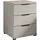 Die Möbelfundgrube Nachtschrank SMILLA 2 46 x 61 x 42 cm Schwarz