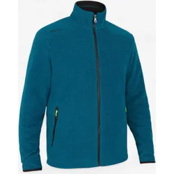 Fleecejacke Segeln Herren warm Sailing 100 petrolblau meliert berlinerblau S