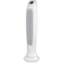 Brandson Turmventilator, Säulenventilator inkl. Fernbedienung, osziellierend, leise, Ventilator mit Timer & 3 Geschwindigkeiten, Weiß