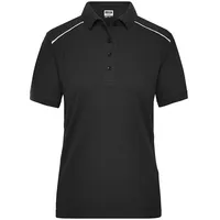 James & Nicholson Damen Workwear Polo Solid in schwarz,