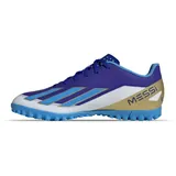 adidas Unisex X Crazyfast Messi Club Turf Stiefel Sneaker, Lucid Blue Blue Burst Cloud White, 42 EU