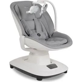 Cangaroo Babywippe Hera elektrisch, Musik, Moskitonetz, 360-Grad-Drehung, Timer hellgrau