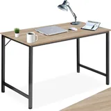 Tectake tectake® Schreibtisch, Industrial Style, große Beinfreiheit, Höhe 75,5 cm