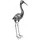 kamelshopping Gartenfiguren aus Metall für den Garten, Moderne Deko-Figuren, handbemalt mit Rostschutz-Lackierung, für außen, witterungsbeständig (Reiher – ca. 62 cm hoch)
