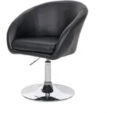 Mendler Esszimmerstuhl HWC-F19 Kunstleder schwarz