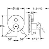 Grohe Lineare Einhebelmischer, für Dusche, 24095DC1