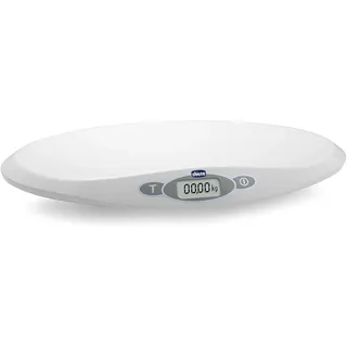 Chicco Digitale Babywaage für Neugeborene und Babys von 30 g bis zu 20 kg, Begleitet das Wachstum Ihres Babys, Elektronische Babywaage mit LCD-Display und Tara-Funktion, Speichert letztes Gewicht