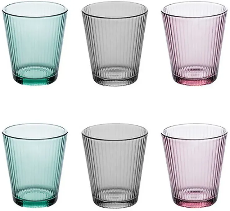 Atmosphera niedriges Trinkglas 6er-Set MAL'EAU CO 24 cl