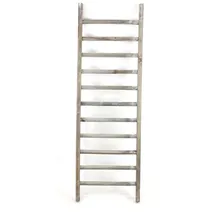 Dekoleidenschaft Deko-Leiter “Landhaus” aus Holz, 98 cm hoch, Handtuchhalter, Rankhilfe, Garten-Deko, Anlegeleiter, Holzleiter, Kletterhilfe, Handtuchständer, Kleiderständer, Pflanzenleiter