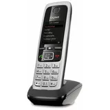 Gigaset C430 - Schnurloses DECT-Telefon mit Freisprechfunktion - Mobilteil mit TFT-Farbdisplay und 2,5mm Headset Anschluss, schwarz-silber