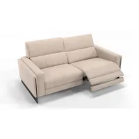 Sofanella 2-Sitzer Stoff MARA, Relaxsofa, Designsofa, Designer Couch, Italienisches Sofa, 2er Sofa beige