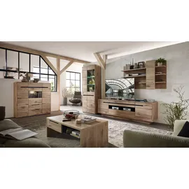 Innostyle Highboard 125 x 128 x 38 cm Viking Eiche Optik / Graphit