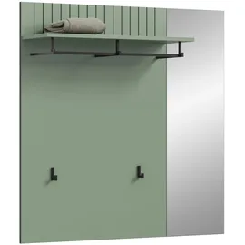 Möbel Boss Garderobenpaneel Station 106 x 106 x 27 cm Grün