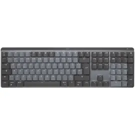 Logitech MX Mechanical Mini Grafit, Linear-Switches (Leise), DE-Layout (Qwertz), Logi Bolt Adapter, Bluetooth, USB-C, Unterstützt von Logi Options+